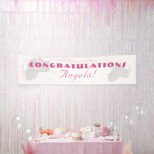 Kostbares Bündel Mädchen Baby Shower Banner