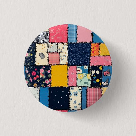Kostbares Design, spielerisches Muster Button (Vorderseite)