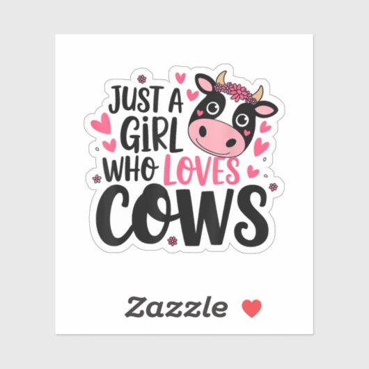 Kostbares Kuhfutter Aufkleber (Blatt)