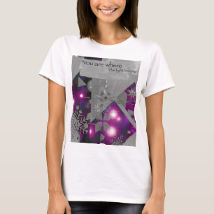 Kostbares Light Violet Edelstein T-Shirt