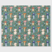 Kostbares Mushroom Wrapping Paper Geschenkpapier (Flach)