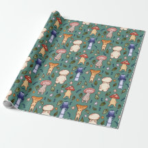 Kostbares Mushroom Wrapping Paper