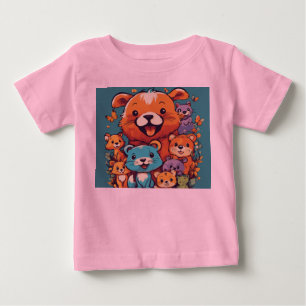 Kostbares Spielzeug für Kinder Tierdesign Baby T-shirt