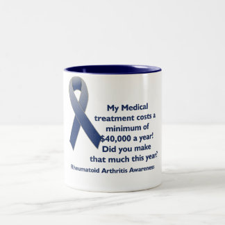 Kosten der Medizin Rheumatoide Arthritis Bewusstse Zweifarbige Tasse