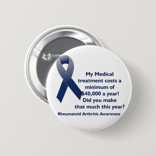 Kosten Medizin-Arthritis-Bewusstsein Button (Vorne & Hinten)