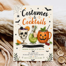 Kosten und Cocktails Halloween-Party