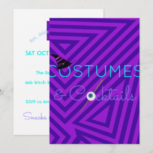 Kosten und Cocktails Halloween-Party-Einladung Einladung