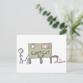 Kosteneinsparung Postkarte (Stehend Vorderseite)