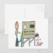 Kosteneinsparung Postkarte (Vorne/Hinten)