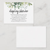 Kostenerstattungsantrag für die Duschgeschenke für Begleitkarte (Vorne/Hinten)