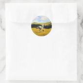 Kostenfrei ausführen runder aufkleber (Tasche)