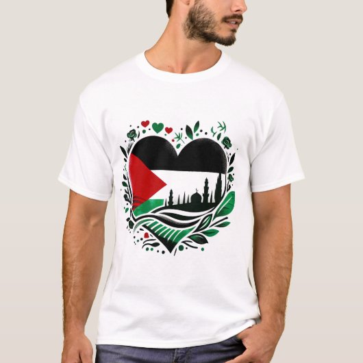 KOSTENFREIER PALESTINE-T - Shirt (Vorderseite)