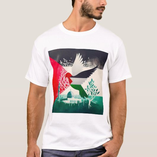KOSTENFREIER PALESTINE-T - Shirt (Vorderseite)
