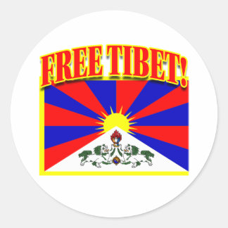 KOSTENFREIER TIBET RUNDER AUFKLEBER