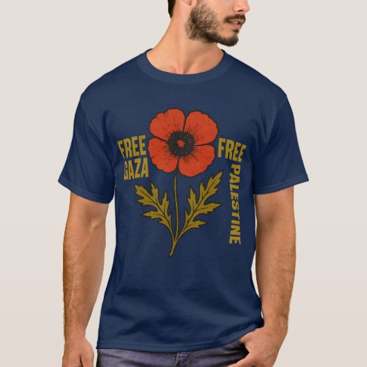 KOSTENFREIES GAZA-PALESTIN T-Shirt (Vorderseite)