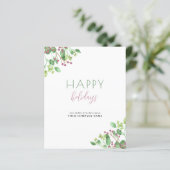 Kostengünstige Business-Corporate-Urlaubskarte (Stehend Vorderseite)