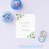 Kostengünstige Business-Corporate-Urlaubskarte Flyer (Einzeln)