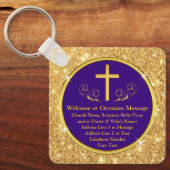 Kostengünstige Geschenke für Kirchenbesucher, maßg Schlüsselanhänger (Vorderseite)