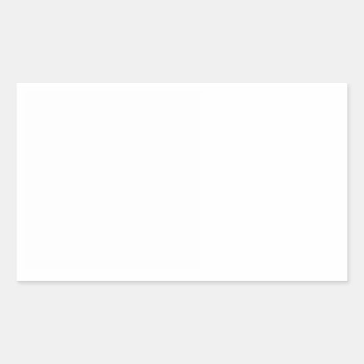 Kostengünstige, individuell anpassbare Schlichte S Rechteckiger Aufkleber (Vorderseite)