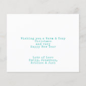 Kostengünstige Katzen schnuppern Schneeschlittenka (Rückseite)