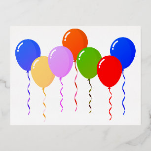 kostengünstige Kindergeburtstag-Karten oder Einlad Folien Feiertagspostkarte