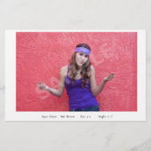 Kostengünstige Modell-Comp-Karten Flyer (Hinten)