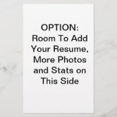 Kostengünstige Modell-Kopfschuss-Comp-Karten Zed Flyer (Hinten)