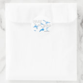 Kostenlos als Vogel 2 Runder Aufkleber (Tasche)