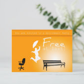 Kostenlos bei Last!Party Einladung (Stehend Vorderseite)