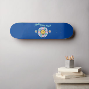 KOSTENLOS IHR MIND lustige 70er Jahre Typografie D Skateboard