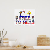 Kostenlos lesen mit Kinderplakaten Poster (Küche)