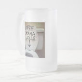 KOSTENLOS OBAMA DOLLS MATTGLAS BIERGLAS (Vorderseite Links)