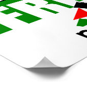 Kostenlos! Palästina Poster (Ecke)