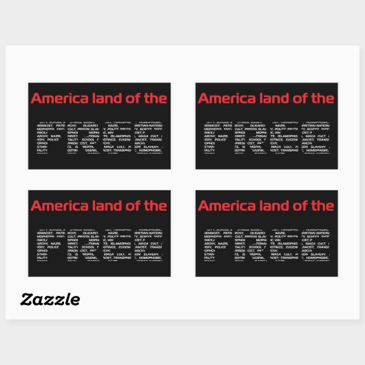 "kostenlos" rechteckiger aufkleber (Blatt)