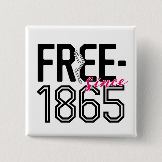 KOSTENLOS seit 1865 19. Button (Vorderseite)