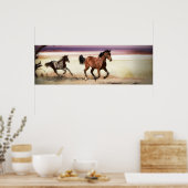 KOSTENLOS, WILD-RUNNING-PFERDE ZU SEIN POSTER (Küche)