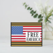 Kostenlose Amerika Postkarte (Stehend Vorderseite)