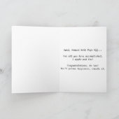 "KOSTENLOSE ÄPFEL ZUM VERKAUF" Gratulationskarte Karte (Innenseite)