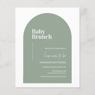 Kostenlose Babybrunch-Babydusche auf der Verpackun