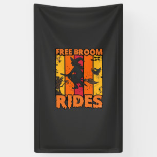 Kostenlose Besenfahrten Halloween Fliegende Hexe G Banner