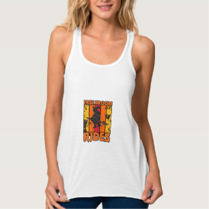 Kostenlose Besenfahrten Halloween Fliegende Hexe G Tank Top