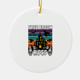 Kostenlose Besenfahrten Halloween Spukhaus Hexe Sk Keramik Ornament