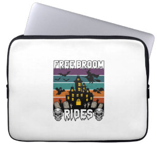 Kostenlose Besenfahrten Halloween Spukhaus Hexe Sk Laptopschutzhülle