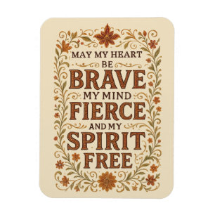Kostenlose Bohemische Affirmation Zitat Art Magnet