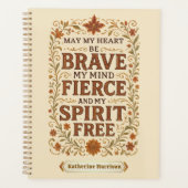 Kostenlose Bohemische Affirmation Zitat Art Planer (Vorderseite)