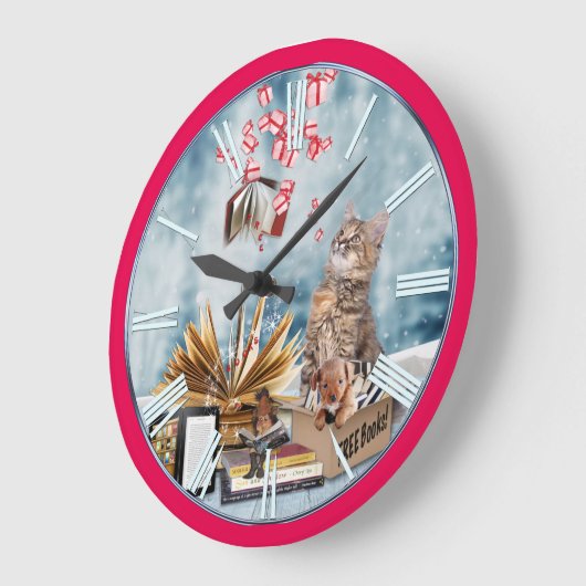 Kostenlose Bücher Große Wanduhr (Winkel)