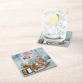 Kostenlose Bücher Rechteckiger Pappuntersetzer (Vor Ort)