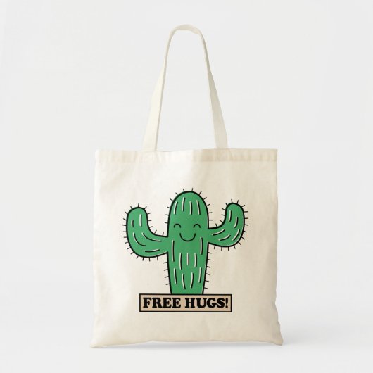 Kostenlose Cactus Hugs Tote Taschen (Vorne)