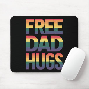 Kostenlose Dad-Hugs LGBTQ Gay Pride Month stolzer Mousepad