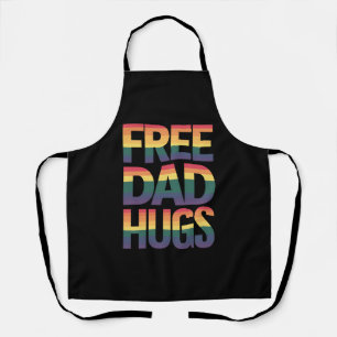 Kostenlose Dad-Hugs LGBTQ Gay Pride Month stolzer Schürze